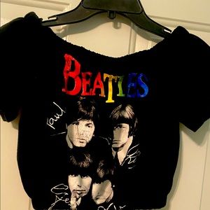 Vintage Crop Top size small “The Beatles”